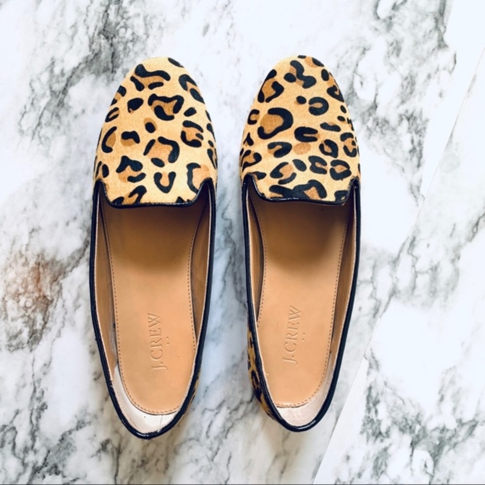 J.Crew | Cora calf hair smoking loafers, 7.5